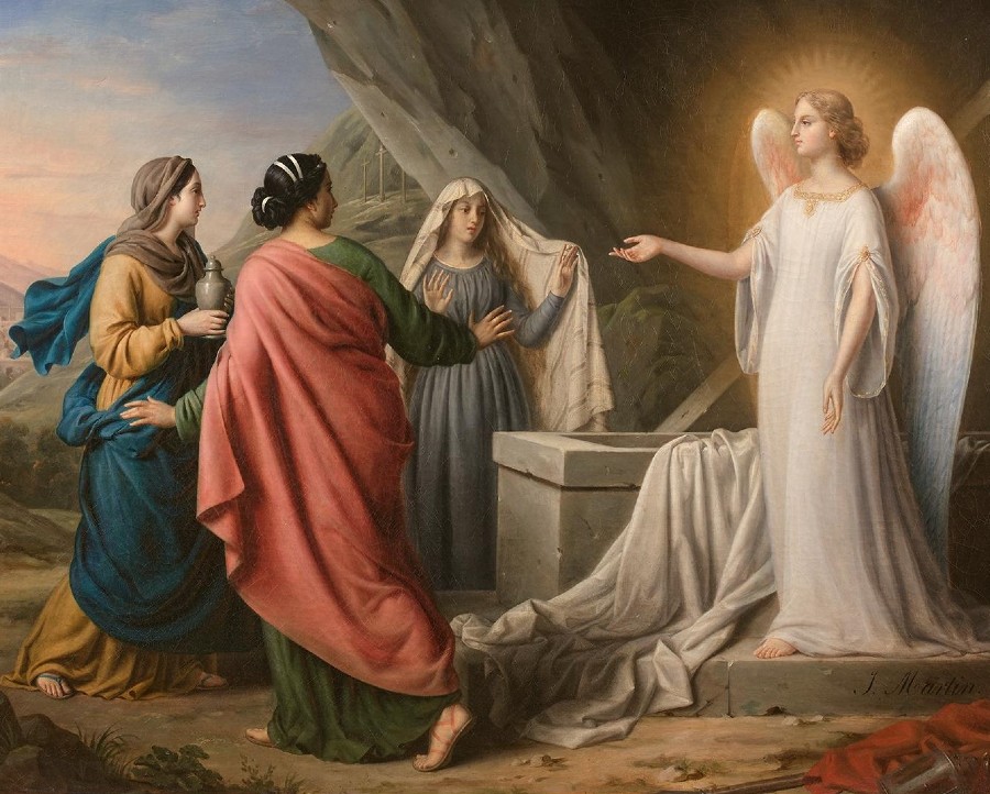 The three women on the tomb of Christ