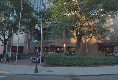 Sheraton Hotel Entrance