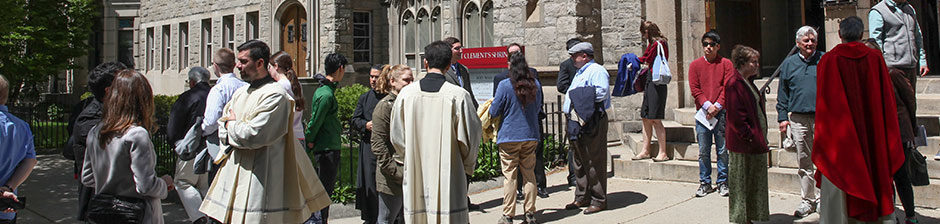 Greeting at St. Clement