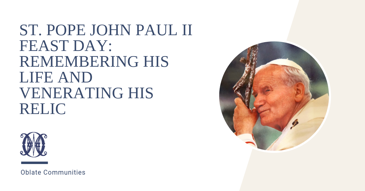 Pope John II Day: Remembering His Life and Venerating His Relic - Oblates of the Virgin Mary