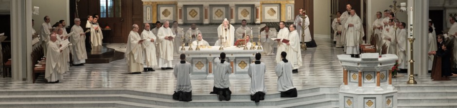 Oblates celebrating Mass