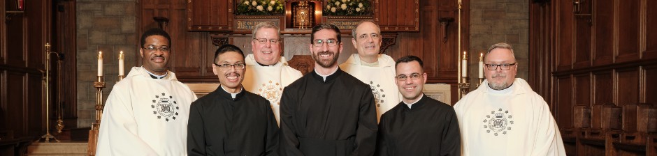 Oblate seminarians at their diaconate ordination