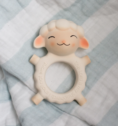 God’s Little Lamb Natural Rubber Teether
