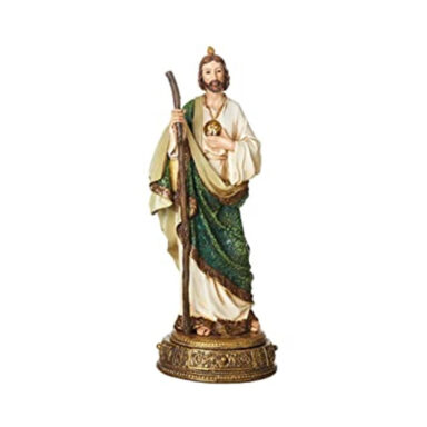 St. Jude Statue with Drawer, 10.25"