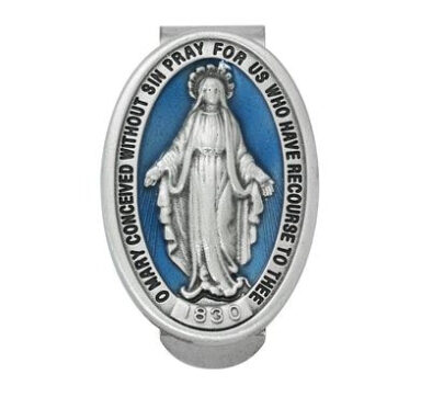 Miraculous Medal visor Clip