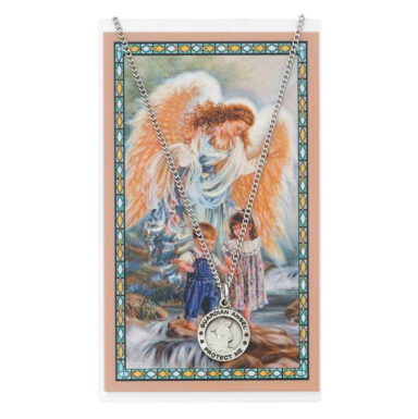 Guardian Angel Medal and Prayer Card