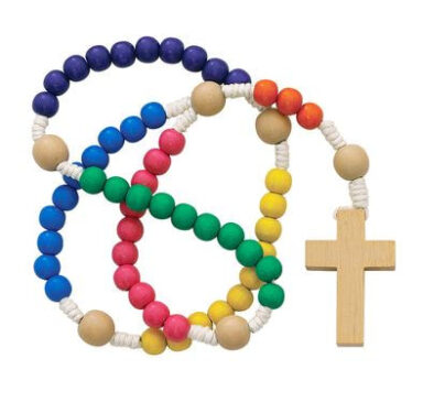 Kid's Multicolor Wooden Rosary