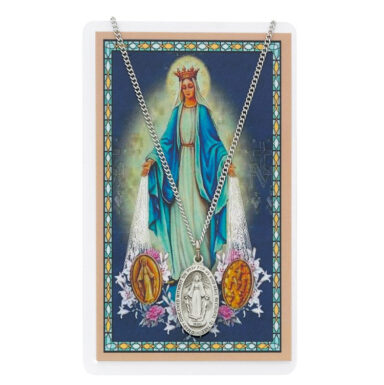 Miraculous Medal with Prayer Card