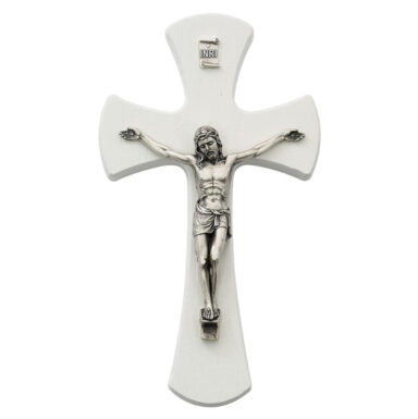 White wood Crucifix