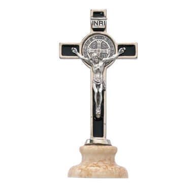 Black Standing St. Benedict Crucifix