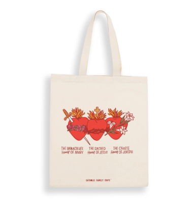 Holy Family Hearts Tote
