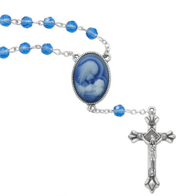 Mother & Child Cameo Auto Rosary