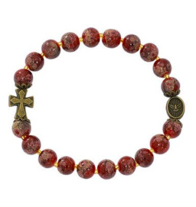 Red Holy Spirit Stretch Bracelet