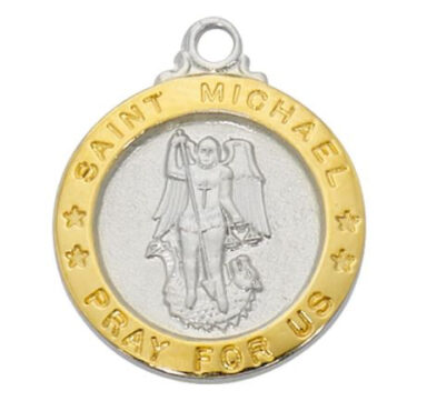 St. Michael Two-Tone Medal