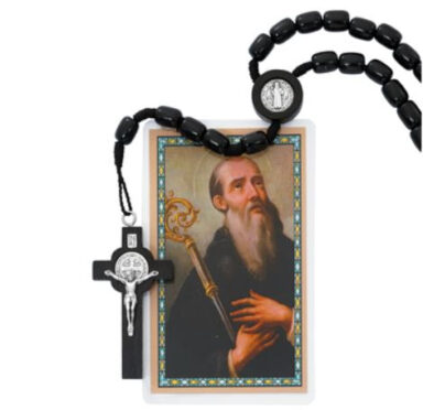Black Wood St. Benedict Rosary