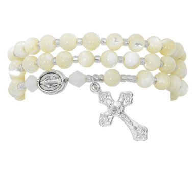 Twistable Shell Jasper Rosary Bracelet