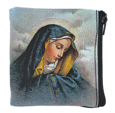 Our Lady of Sorrows Rosary Pouch