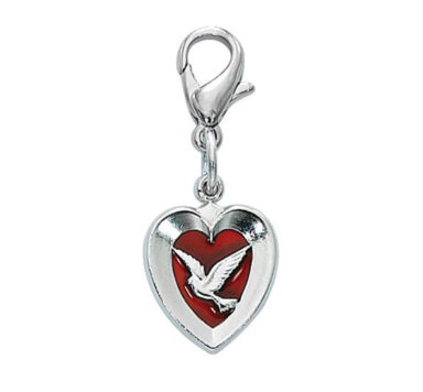 Holy Spirit Heart Charm