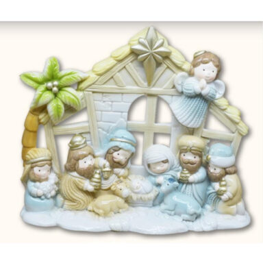 Ceramic Children's Nativity Relief