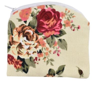 Rose Print Rosary Pouch