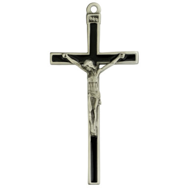 Black Enamel Crucifix
