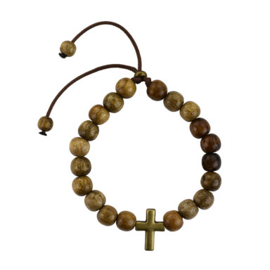 Imbuia Wood Rosary Bracelet