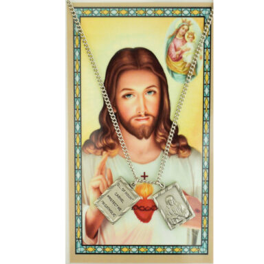 Scapular Pendant and Prayer Card