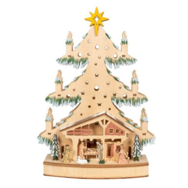 Christmas Tree Nativity Scene