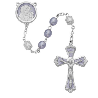Lavender Pearl Rosary