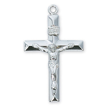 Sterling Silver Crucifix Pendant, 1.25"