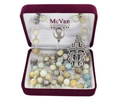 Amazonite Praying Angel Rosary