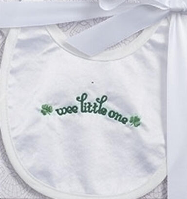 Irish Baptismal Bib with Prayer Card