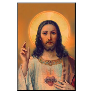 Antique Sacred Heart Plaque