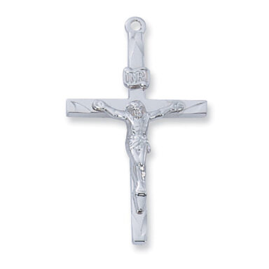 Sterling Silver Crucifix, 1 3/8"