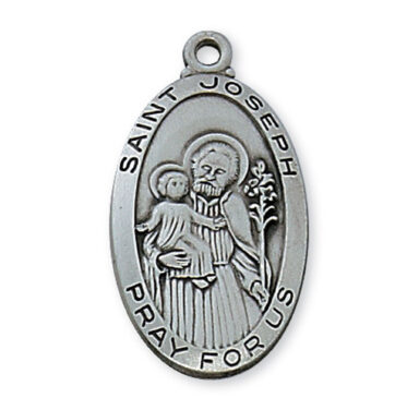 Antique Silver St. Joseph Medal