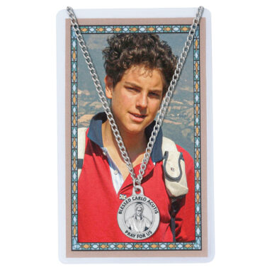Bl. Carlo Acutis Medal with Prayer Card