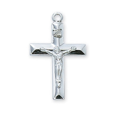 CH SS Sterling Silver Crucifix, 7/8"