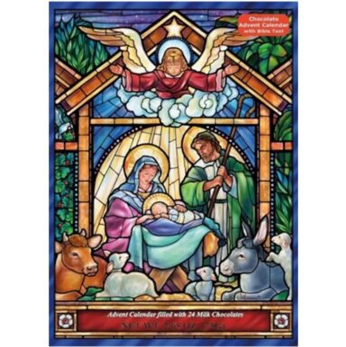 Chocolate Advent Calendar: Stained Glass Nativity