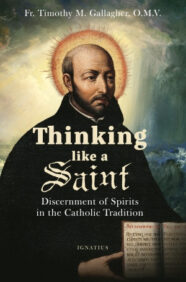 Thinking Like a Saint book cover shows a depiction of St. Ignatius